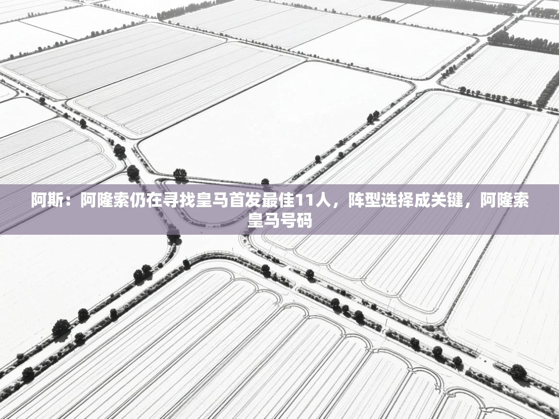 阿斯：阿隆索仍在寻找皇马首发最佳11人，阵型选择成关键，阿隆索皇马号码